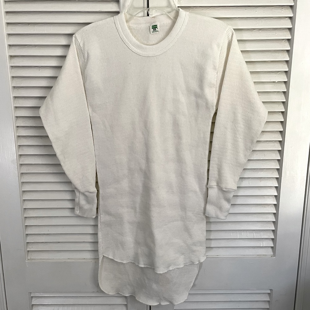 Men’s vintage Hanes thermal shirt cream M 38/40